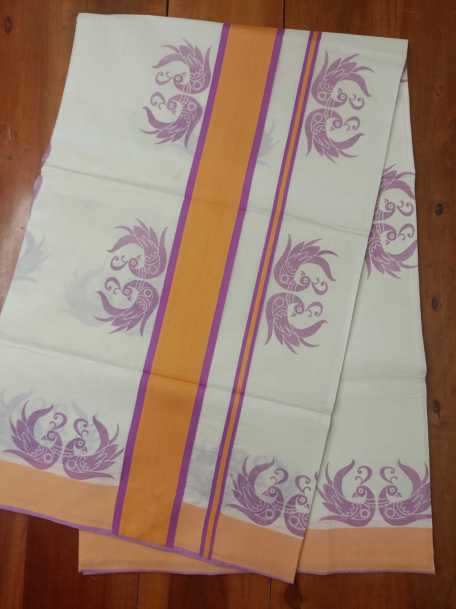 Balaramapuram Printed Kerala Saree for Women