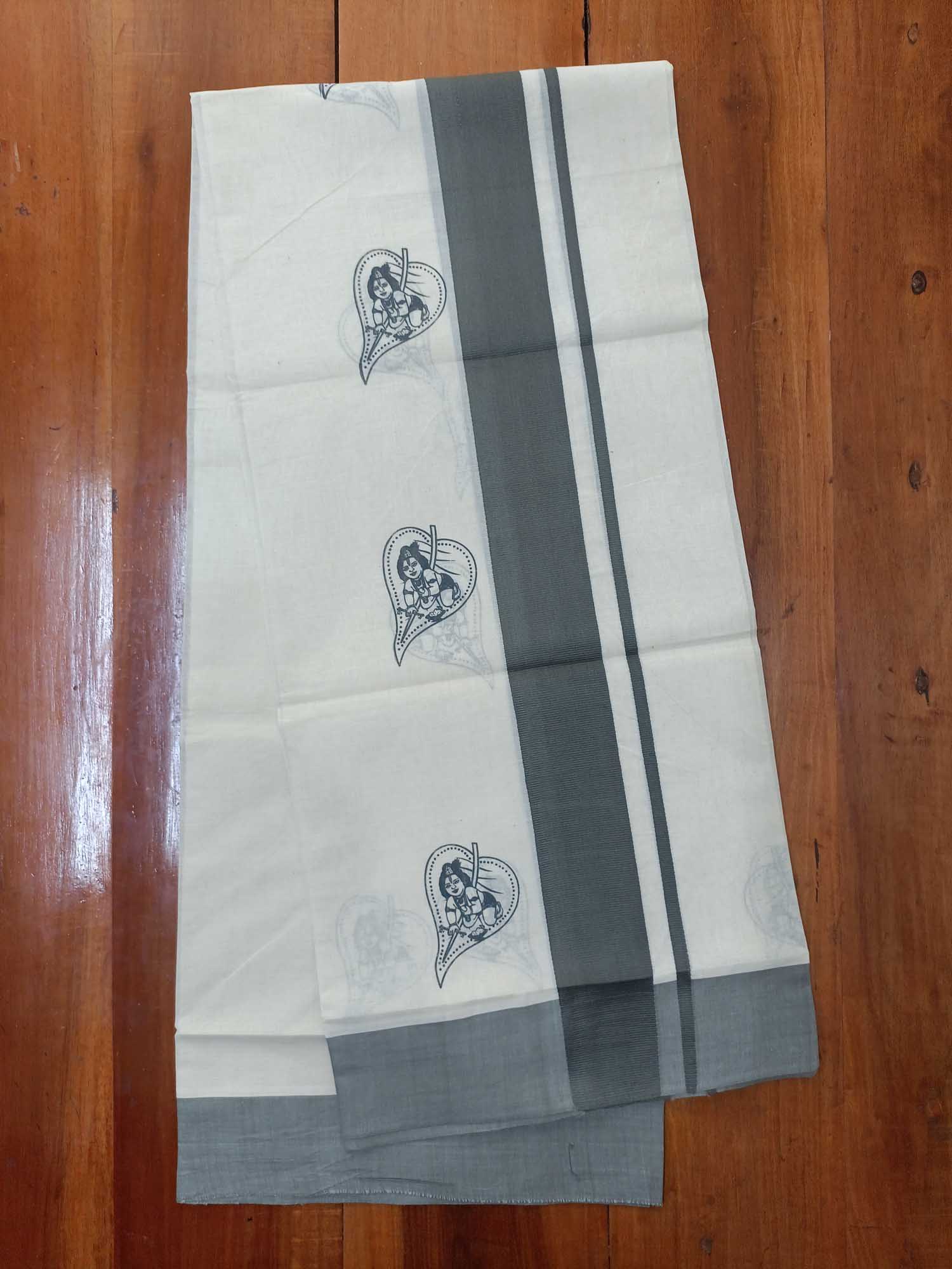Balaramapuram Printed Set-Mundu for Women