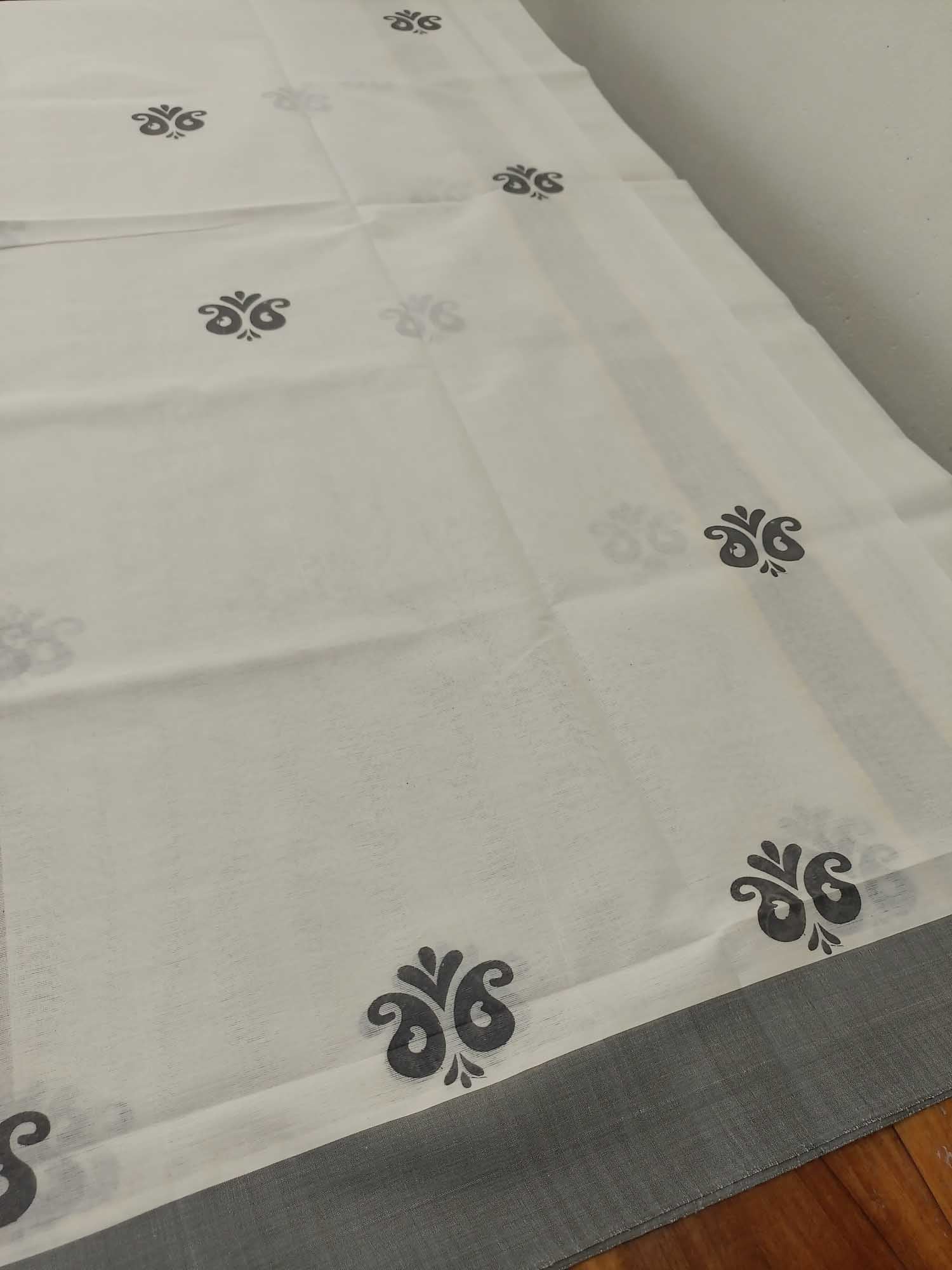 Balaramapuram Printed Set-Mundu for Women