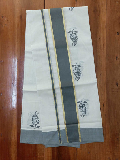 Balaramapuram Printed Set-Mundu for Women