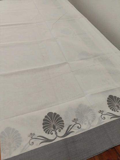 Balaramapuram Printed Set-Mundu for Women