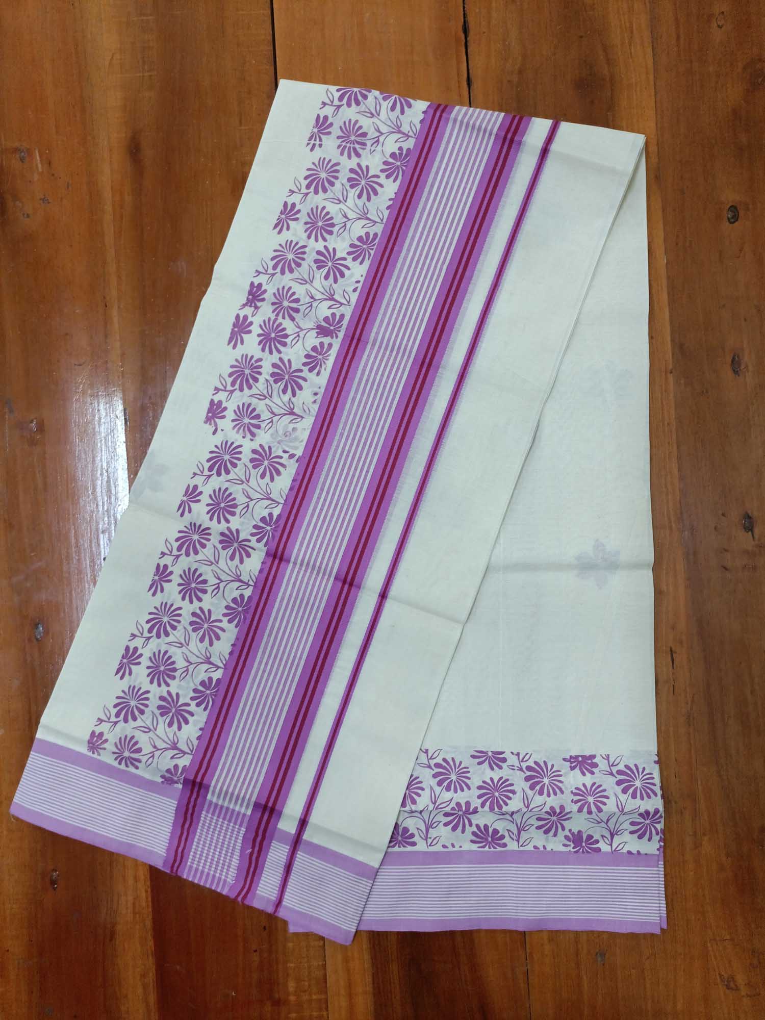 Balaramapuram Printed Set-Mundu for Women