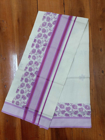 Balaramapuram Printed Set-Mundu for Women