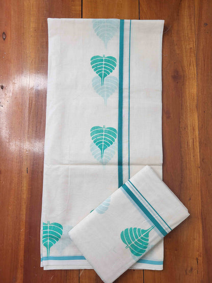 Balaramapuram Printed Set-Mundu for Women