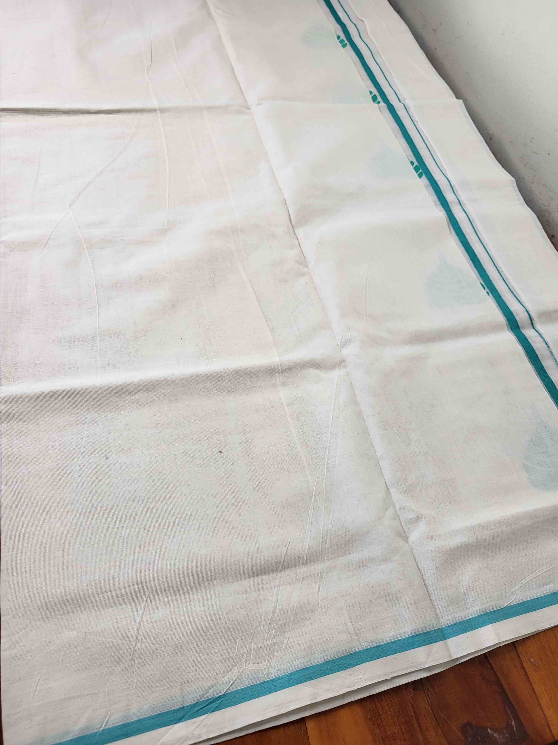 Balaramapuram Printed Set-Mundu for Women