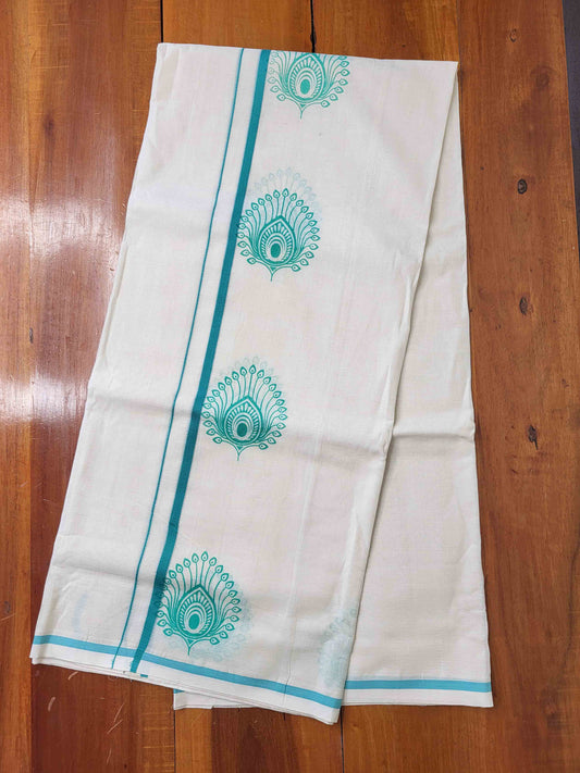 Balaramapuram Printed Set-Mundu for Women
