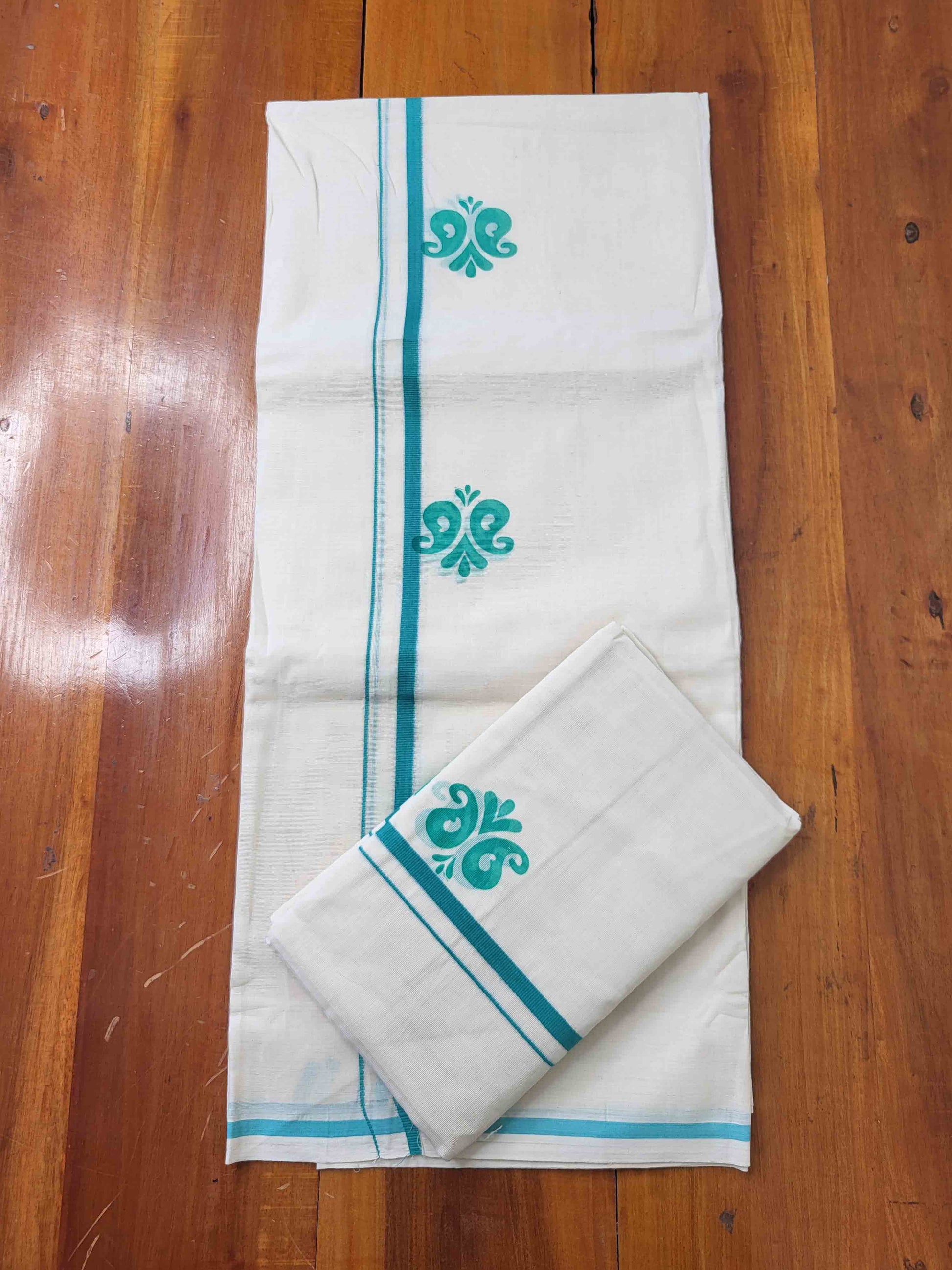 Balaramapuram Printed Set-Mundu for Women