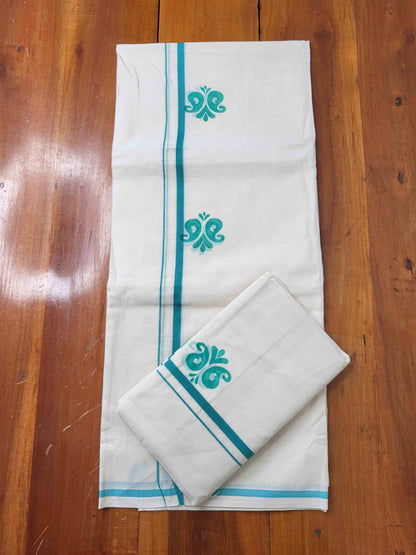 Balaramapuram Printed Set-Mundu for Women