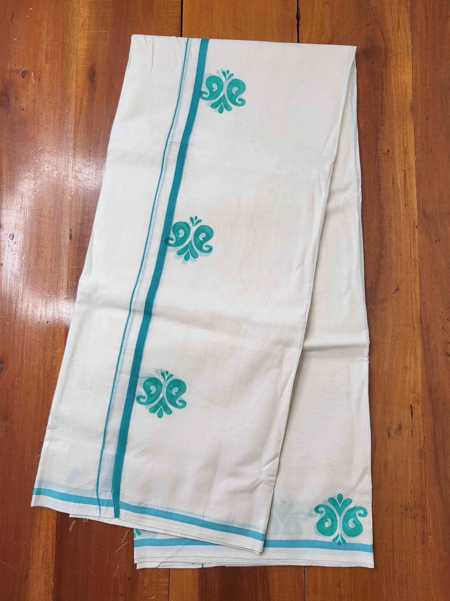 Balaramapuram Printed Set-Mundu for Women