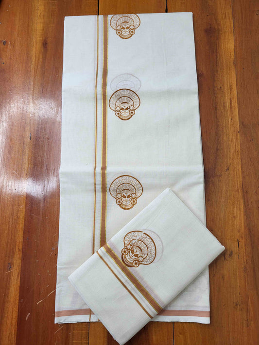Balaramapuram Printed Set-Mundu for Women