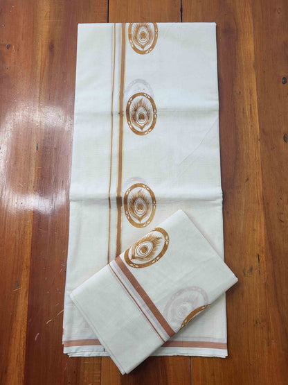 Balaramapuram Printed Set-Mundu for Women