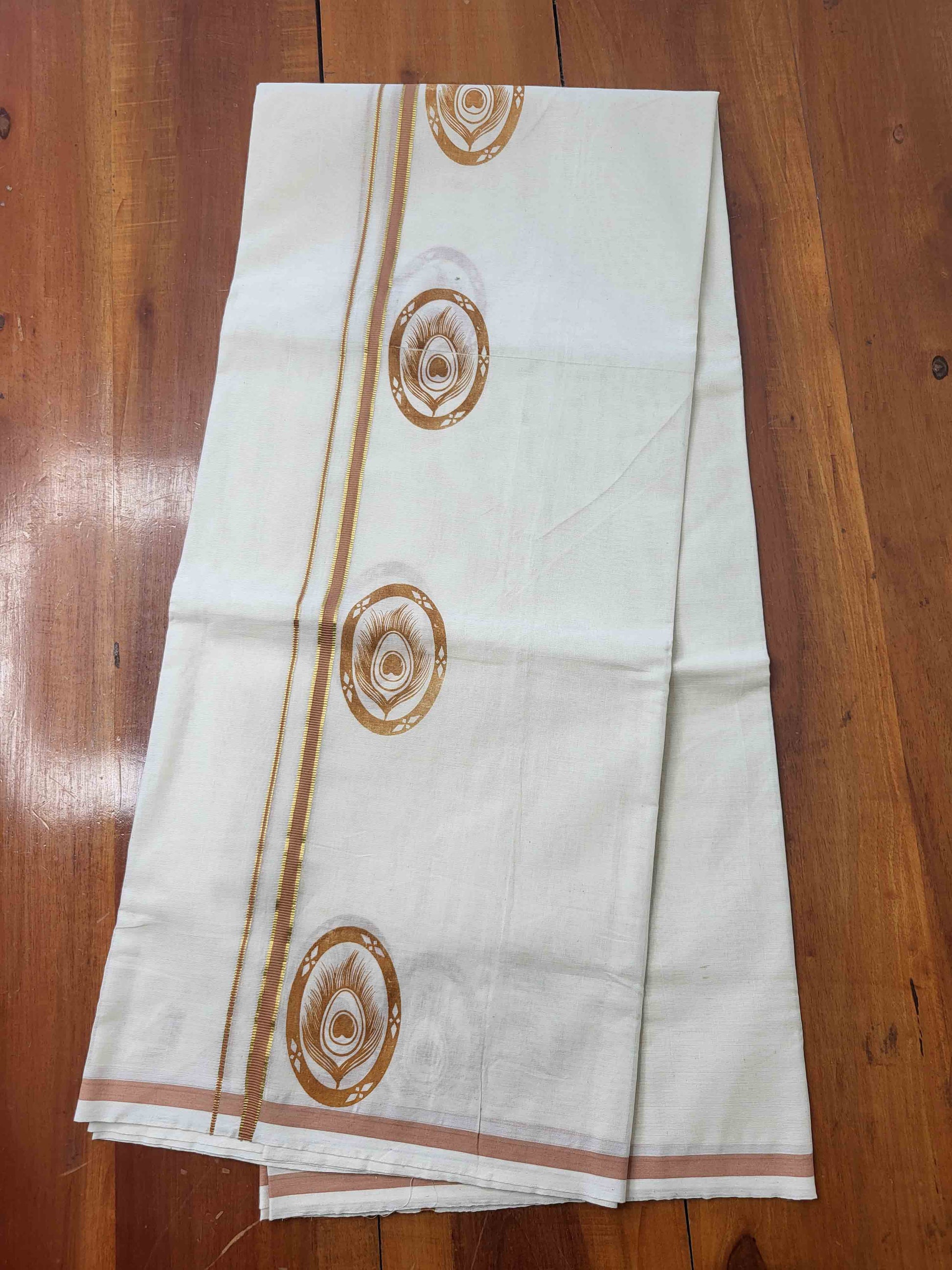 Balaramapuram Printed Set-Mundu for Women