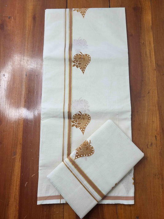 Balaramapuram Printed Set-Mundu for Women