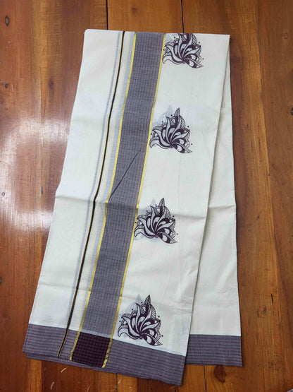 Balaramapuram Printed Set-Mundu for Women