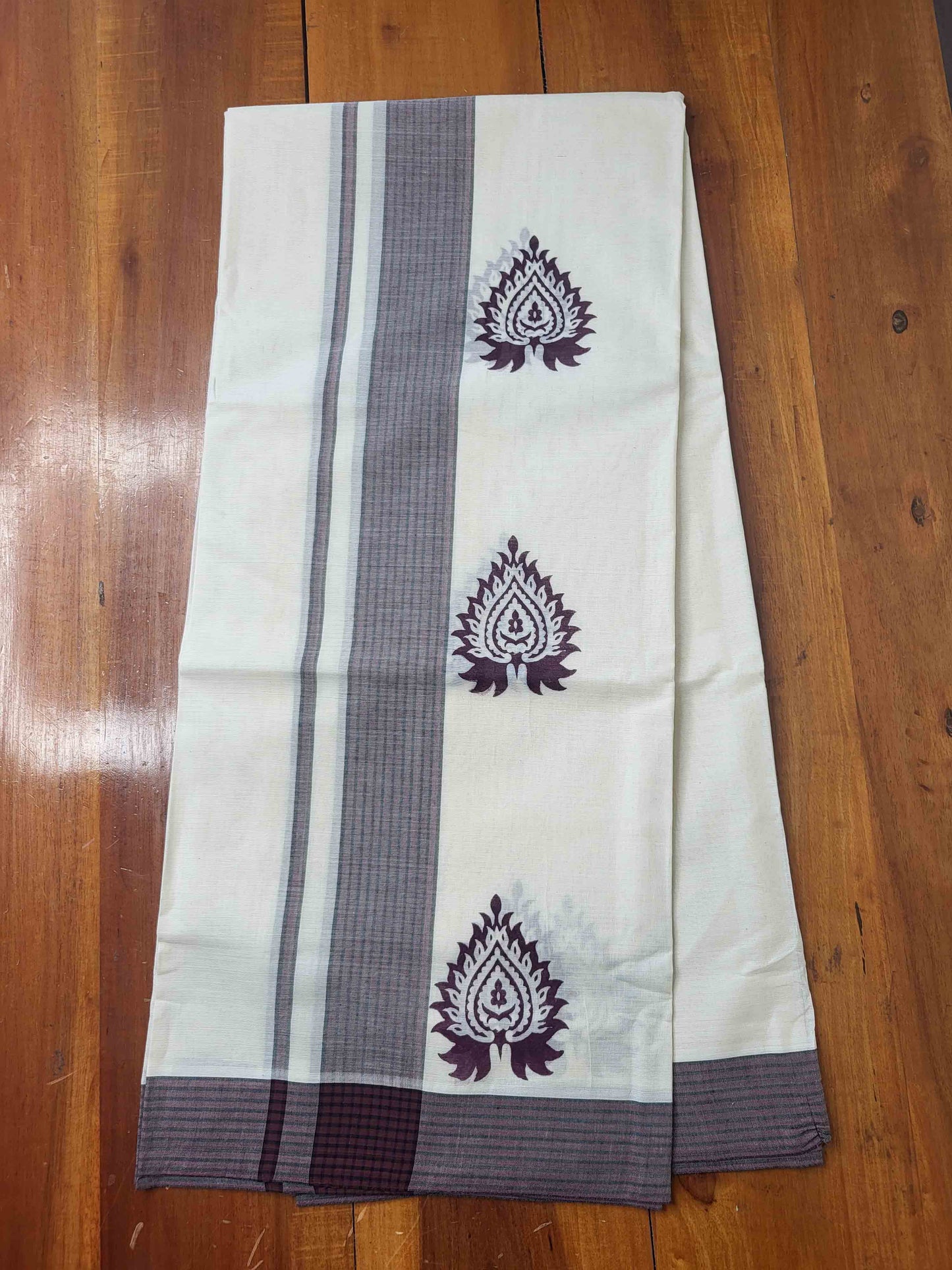 Balaramapuram Printed Set-Mundu for Women
