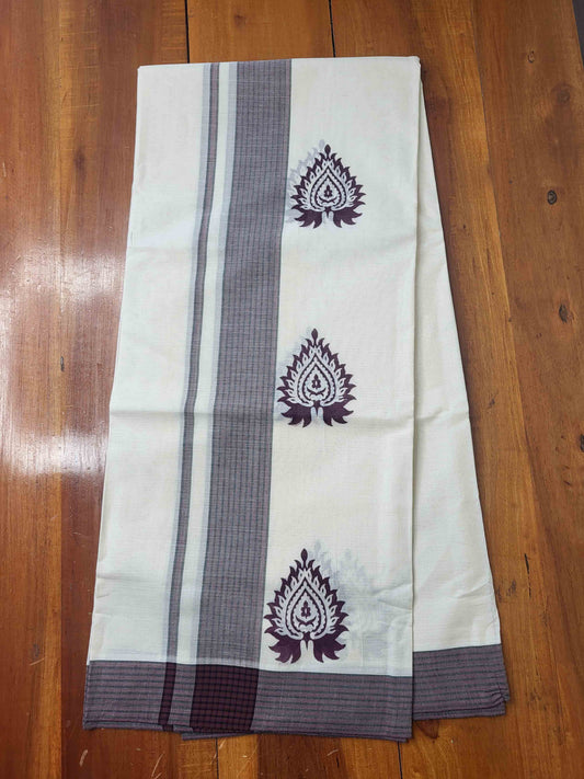Balaramapuram Printed Set-Mundu for Women