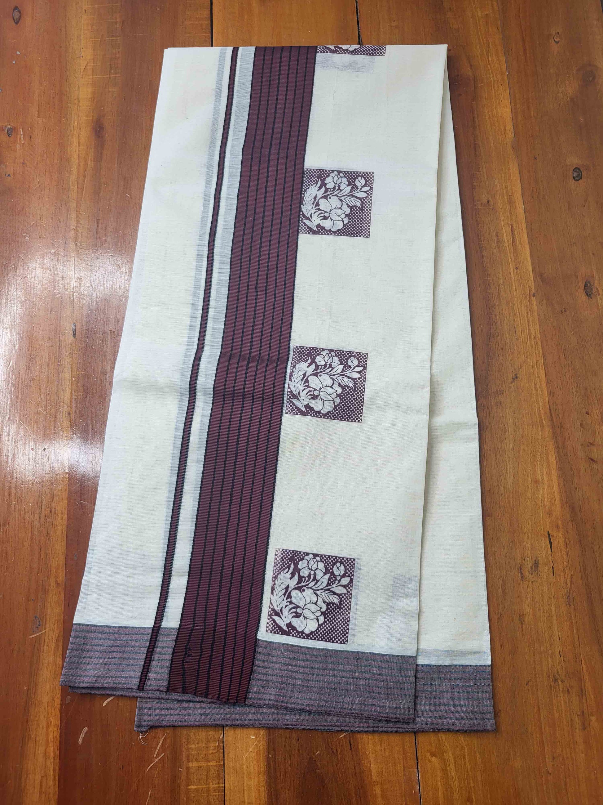 Balaramapuram Printed Set-Mundu for Women