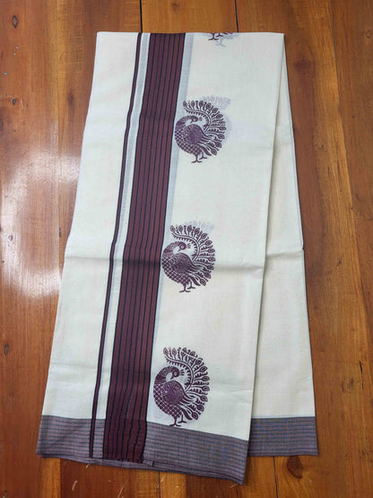 Balaramapuram Printed Set-Mundu for Women