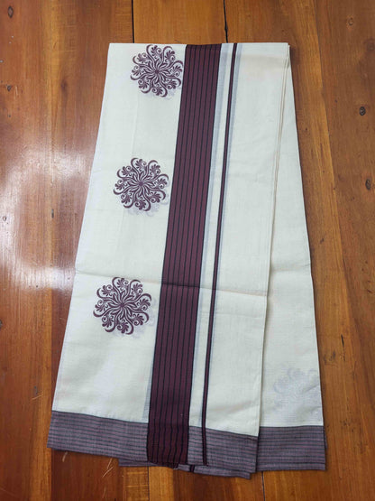 Balaramapuram Printed Set-Mundu for Women