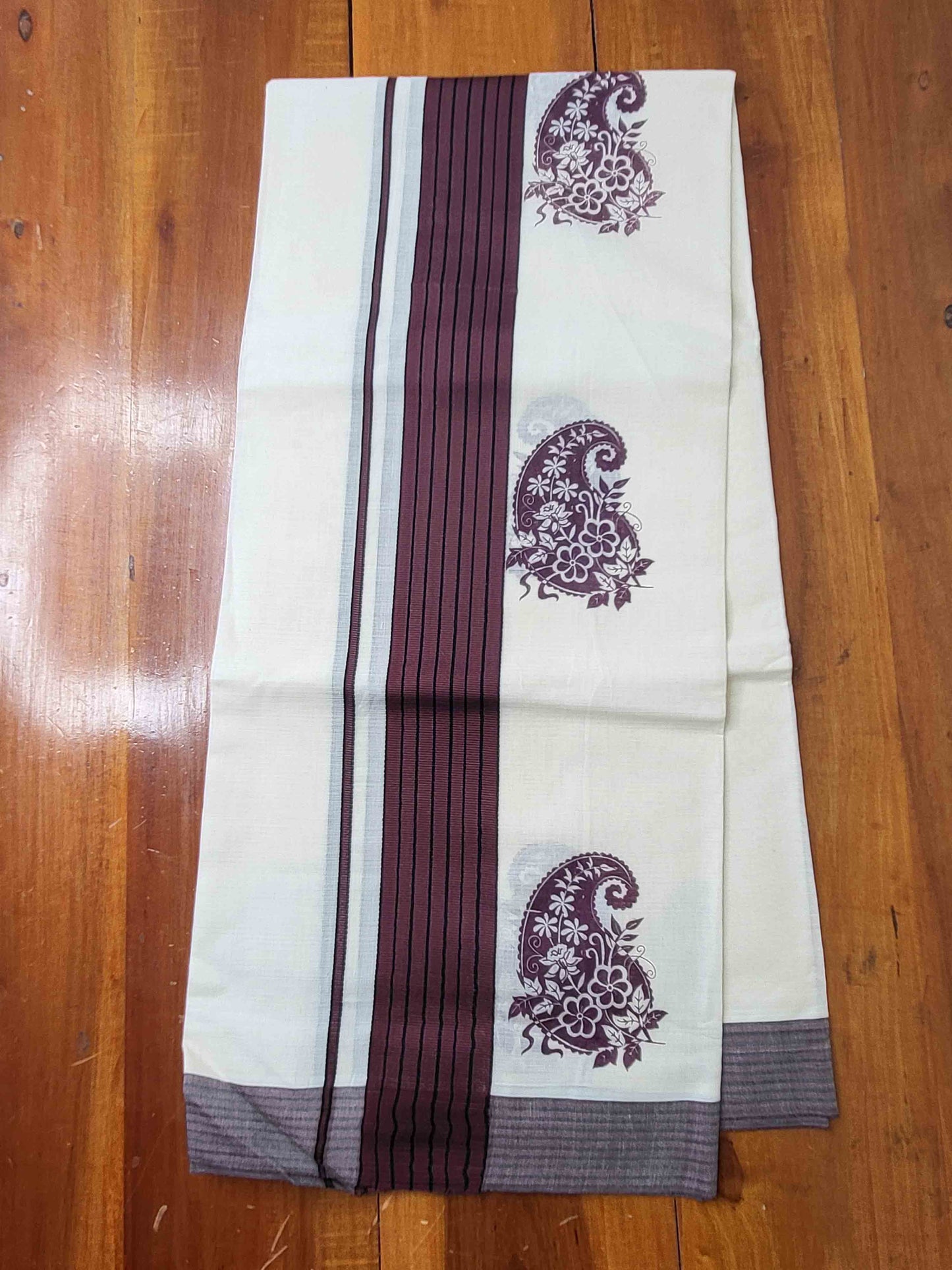 Balaramapuram Printed Set-Mundu for Women