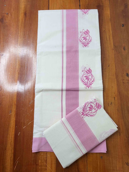 Balaramapuram Printed Set-Mundu for Women