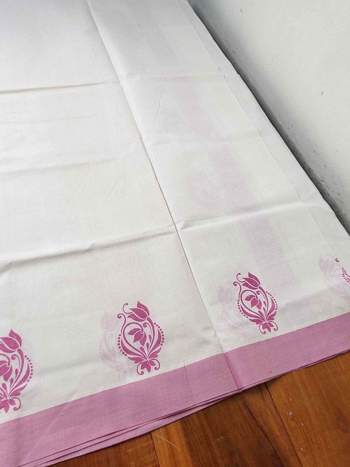 Balaramapuram Printed Set-Mundu for Women