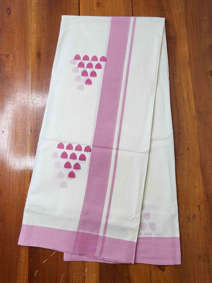 Balaramapuram Printed Set-Mundu for Women