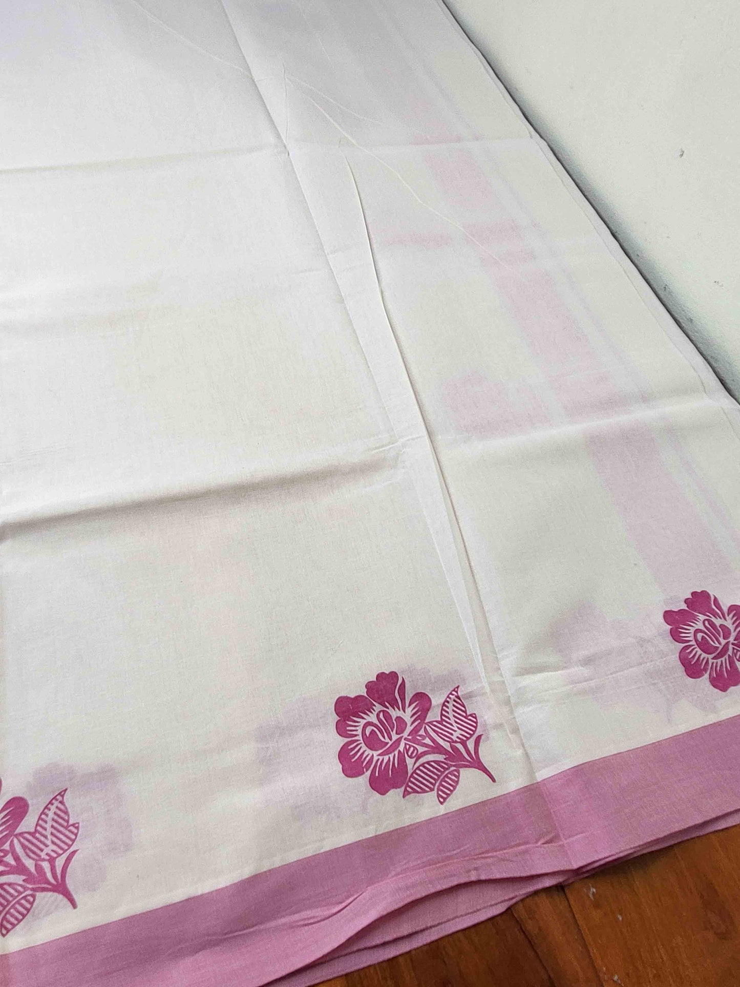 Balaramapuram Printed Set-Mundu for Women