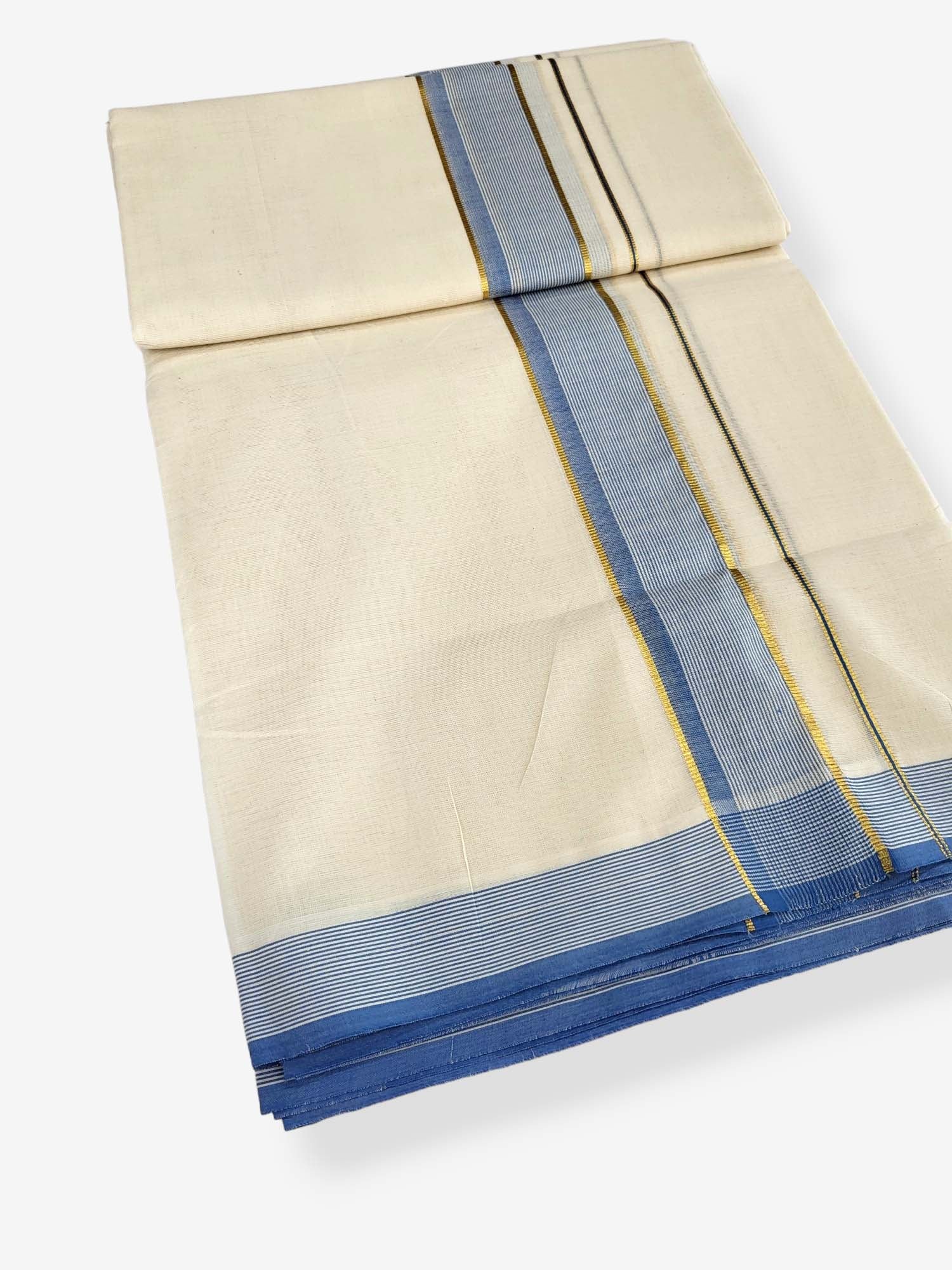 Pure Cotton Kerala Double Dhoti/Mundu