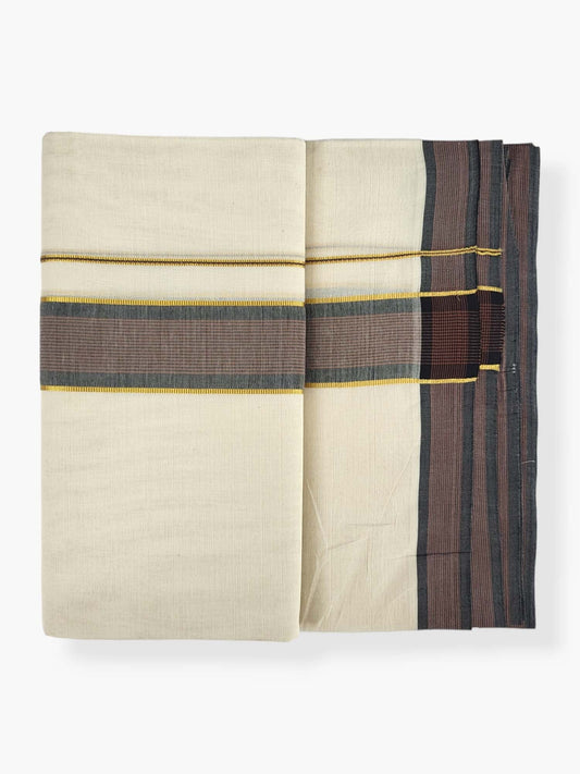 Pure Cotton Kerala Double Dhoti/Mundu