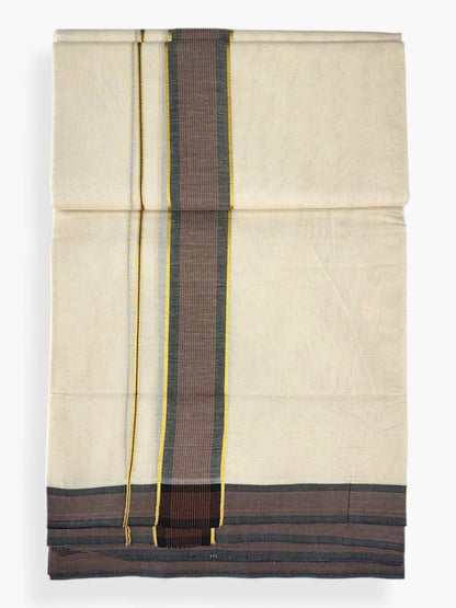 Pure Cotton Kerala Double Dhoti/Mundu