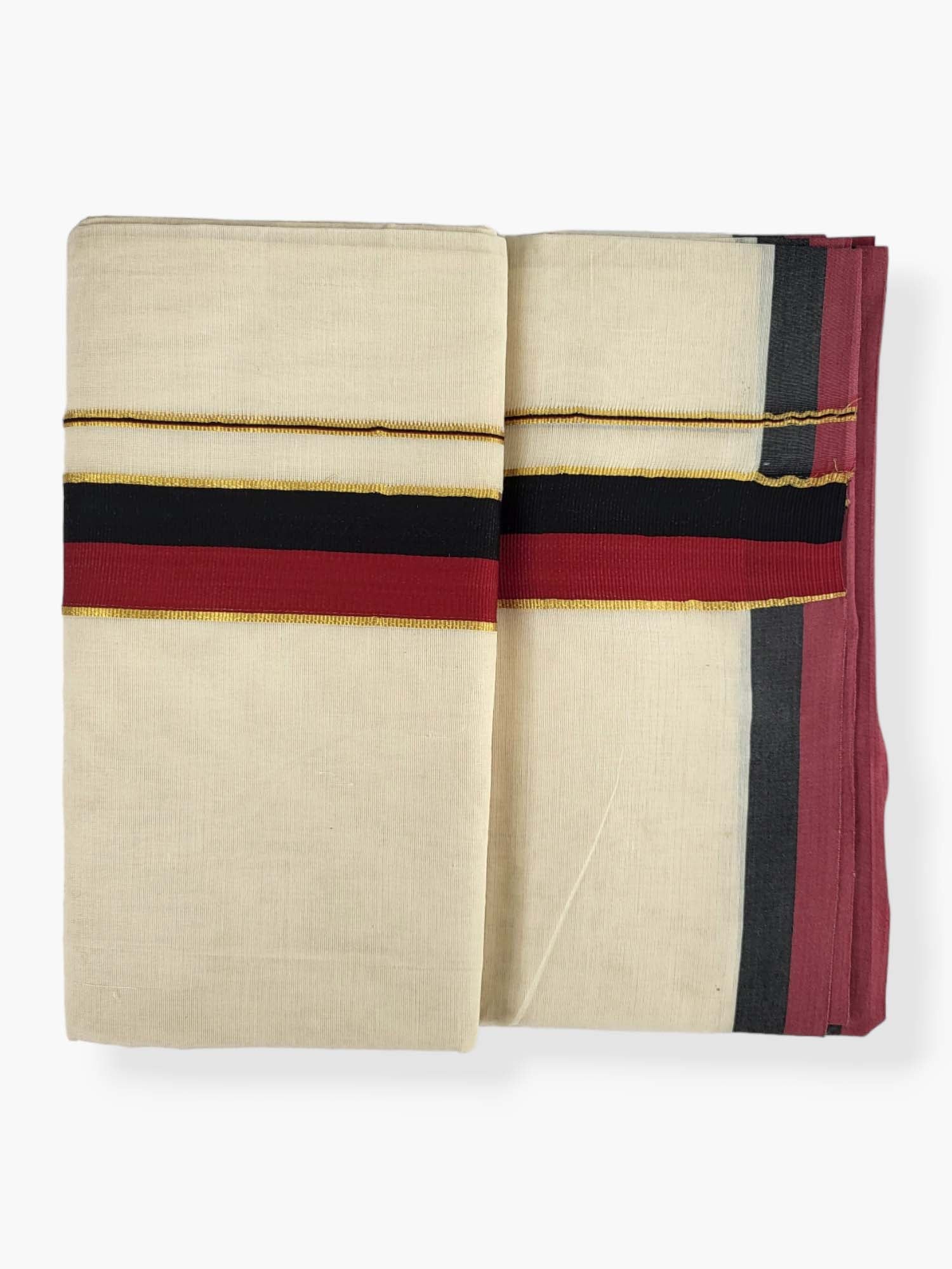 Pure Cotton Kerala Double Dhoti/Mundu