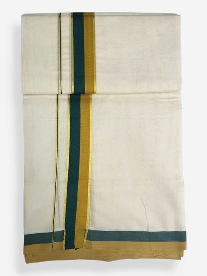 Pure Cotton Kerala Double Dhoti/Mundu