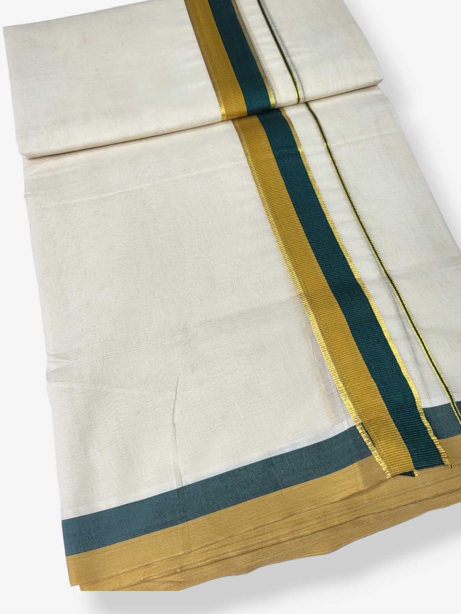 Pure Cotton Kerala Double Dhoti/Mundu