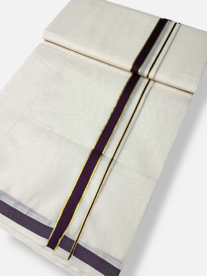 Pure Cotton Kerala Double Dhoti/Mundu