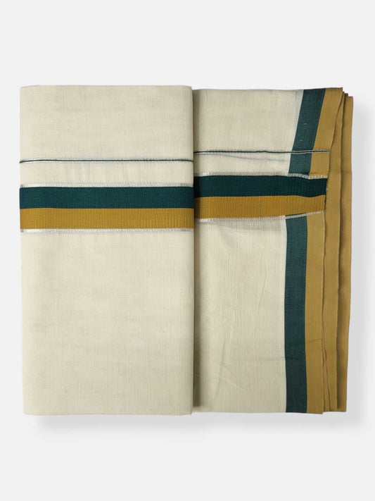 Pure Cotton Kerala Double Dhoti/Mundu