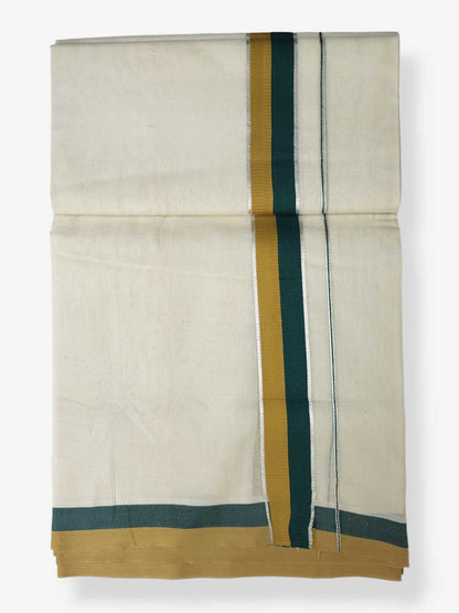 Pure Cotton Kerala Double Dhoti/Mundu