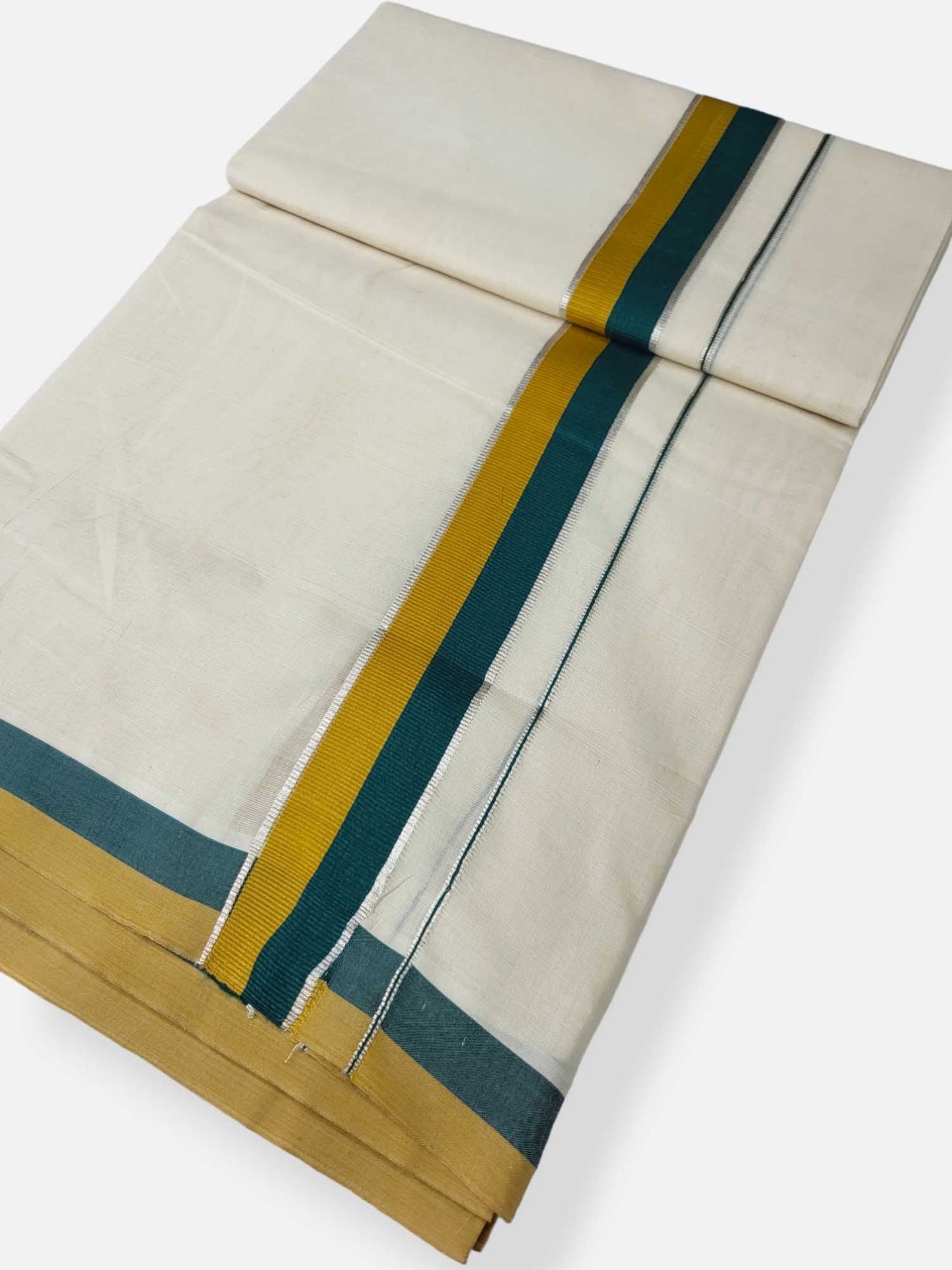 Pure Cotton Kerala Double Dhoti/Mundu