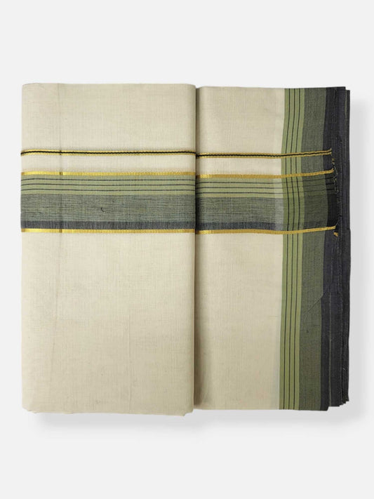 Pure Cotton Kerala Double Dhoti/Mundu