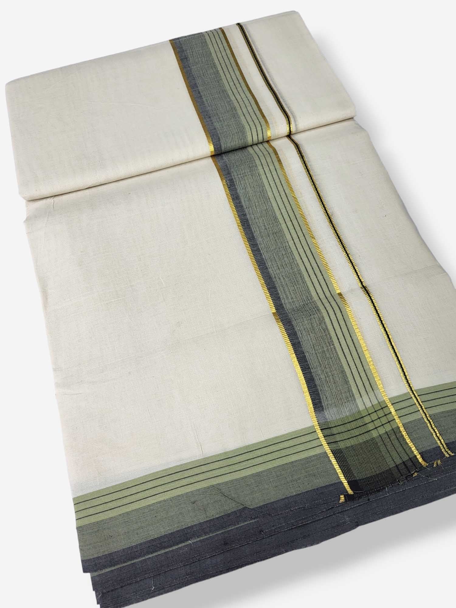 Pure Cotton Kerala Double Dhoti/Mundu