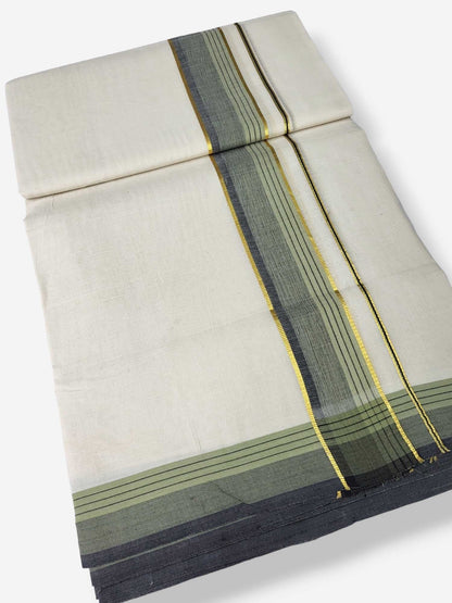 Pure Cotton Kerala Double Dhoti/Mundu
