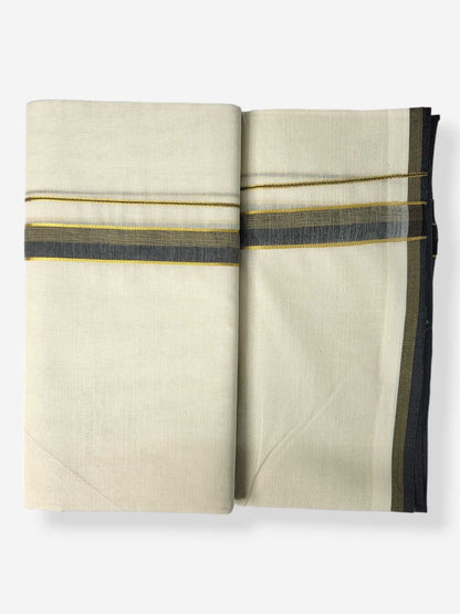 Pure Cotton Kerala Double Dhoti/Mundu