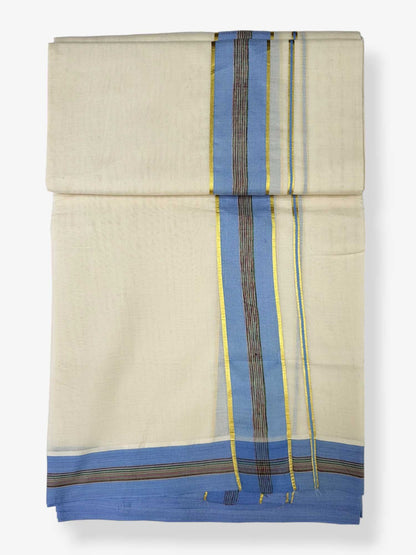 Pure Cotton Kerala Double Dhoti/Mundu