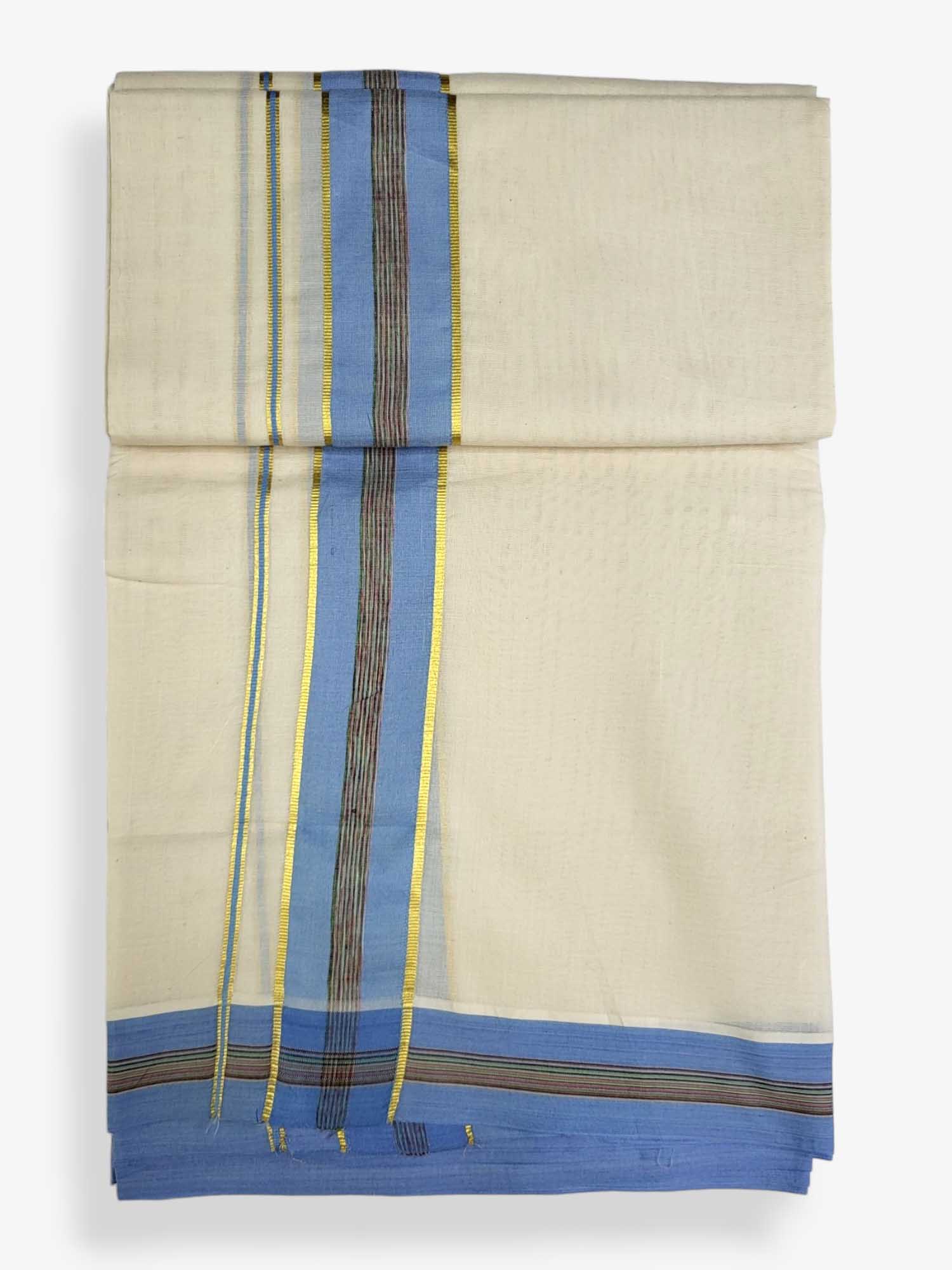 Pure Cotton Kerala Double Dhoti/Mundu