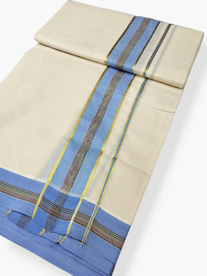 Pure Cotton Kerala Double Dhoti/Mundu