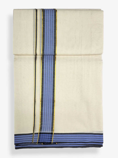 Pure Cotton Kerala Double Dhoti/Mundu