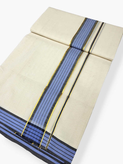 Pure Cotton Kerala Double Dhoti/Mundu