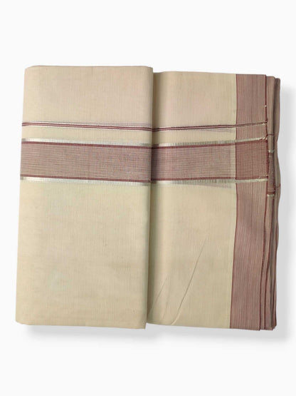 Pure Cotton Kerala Double Dhoti/Mundu