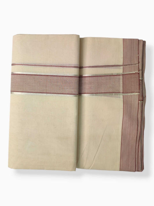 Pure Cotton Kerala Double Dhoti/Mundu