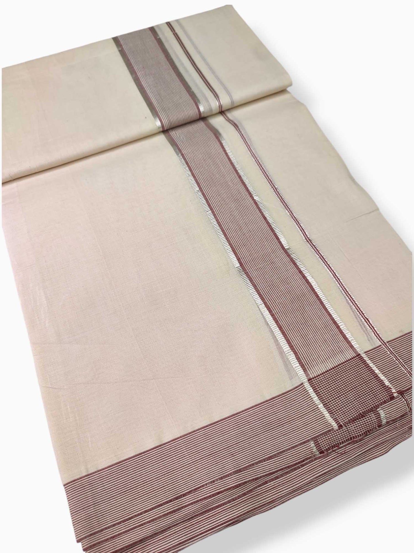 Pure Cotton Kerala Double Dhoti/Mundu